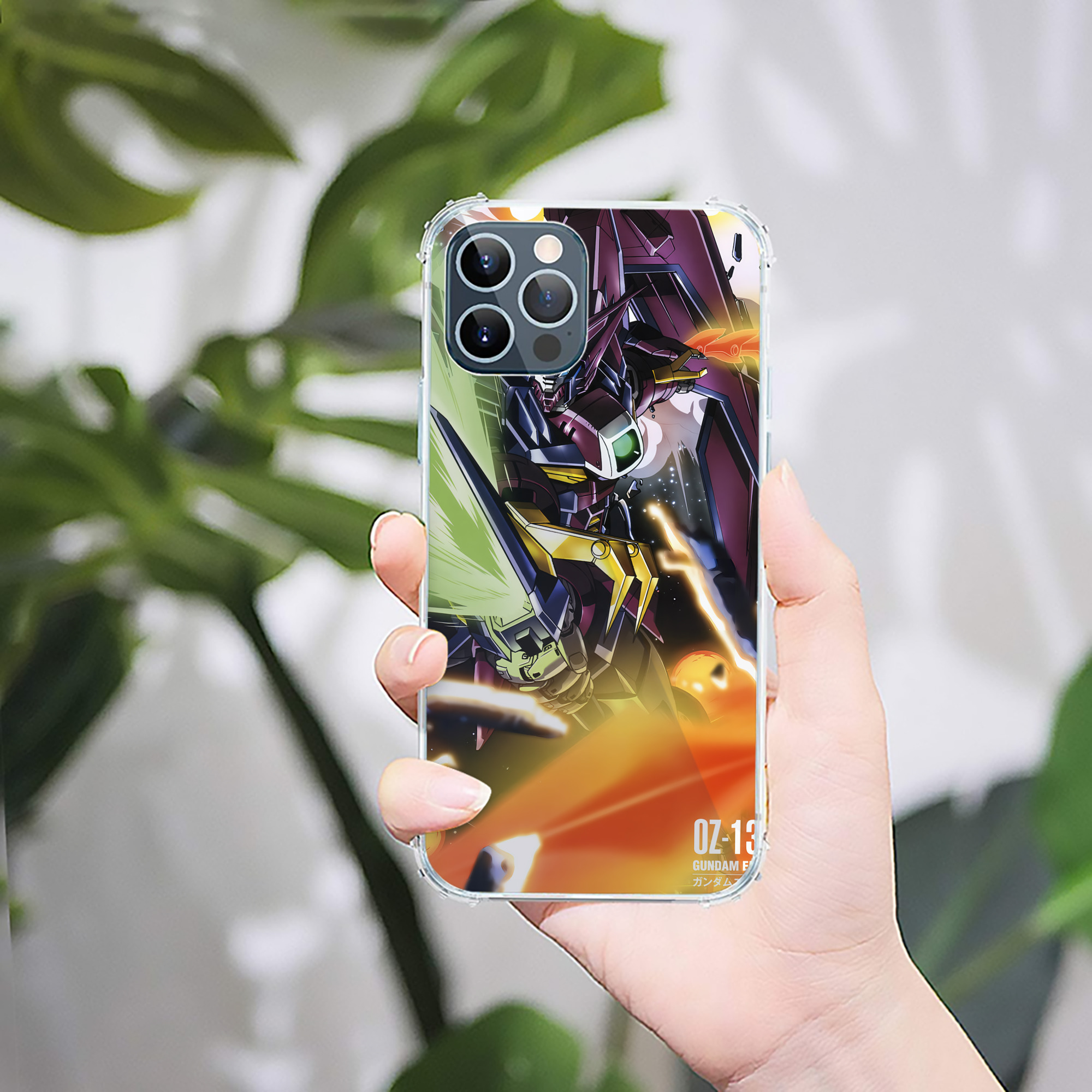 （画像用） 機動戦士ガンダム Mobile Suit Gundam 【iPhone 12シリーズ対応】透明スマホケース（クリアソフトケース）